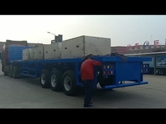 Semi-remorques à plat pour conteneurs